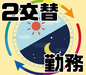 土日祝休み×2交替勤務で安定して働けます