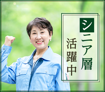 50代・60代のスタッフが多数活躍中！