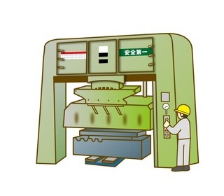 鋼板を自在に加工する大型プレス機などの機械設備。スケールの大きなモノづくりを体感できます！
